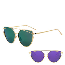 Load image into Gallery viewer, MERRY'S Hot Sale Mirror Flat Lense Cat Eye Sunglasses