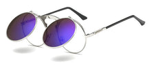 Load image into Gallery viewer, Peekaboo vintage round steampunk sunglasses