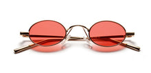 Load image into Gallery viewer, Peekaboo black small oval sunglasses