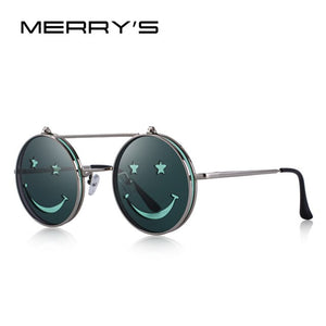 MERRY'S DESIGN Round Flip Up Sunglasses