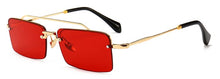 Load image into Gallery viewer, Peekaboo retro rectangle sunglasses
