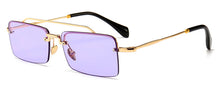 Load image into Gallery viewer, Peekaboo retro rectangle sunglasses