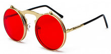 Load image into Gallery viewer, Peekaboo vintage round steampunk sunglasses