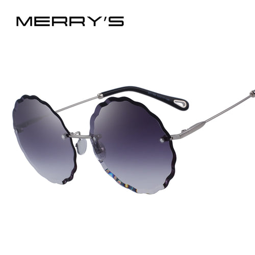 MERRY'S DESIGN Rimless Round Sunglasses