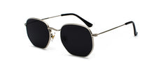 Load image into Gallery viewer, Peekaboo gold square sunglasses