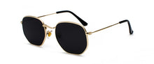 Load image into Gallery viewer, Peekaboo gold square sunglasses