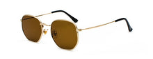 Load image into Gallery viewer, Peekaboo gold square sunglasses