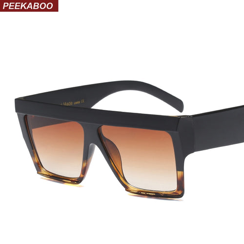 Peekaboo oversized square sunglasses