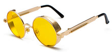 Load image into Gallery viewer, Peekaboo metal round steampunk sunglasses