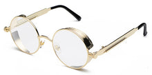 Load image into Gallery viewer, Peekaboo metal round steampunk sunglasses