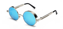 Load image into Gallery viewer, Peekaboo metal round steampunk sunglasses