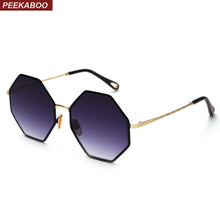 Load image into Gallery viewer, Peekaboo big octagon sunglasses