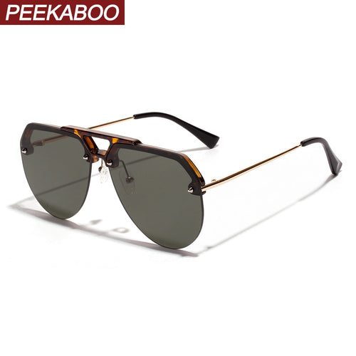 Peekaboo semi-rimless sunglasses